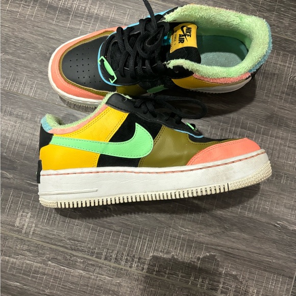 Nike color fuzzy air forces - Picture 2 of 4